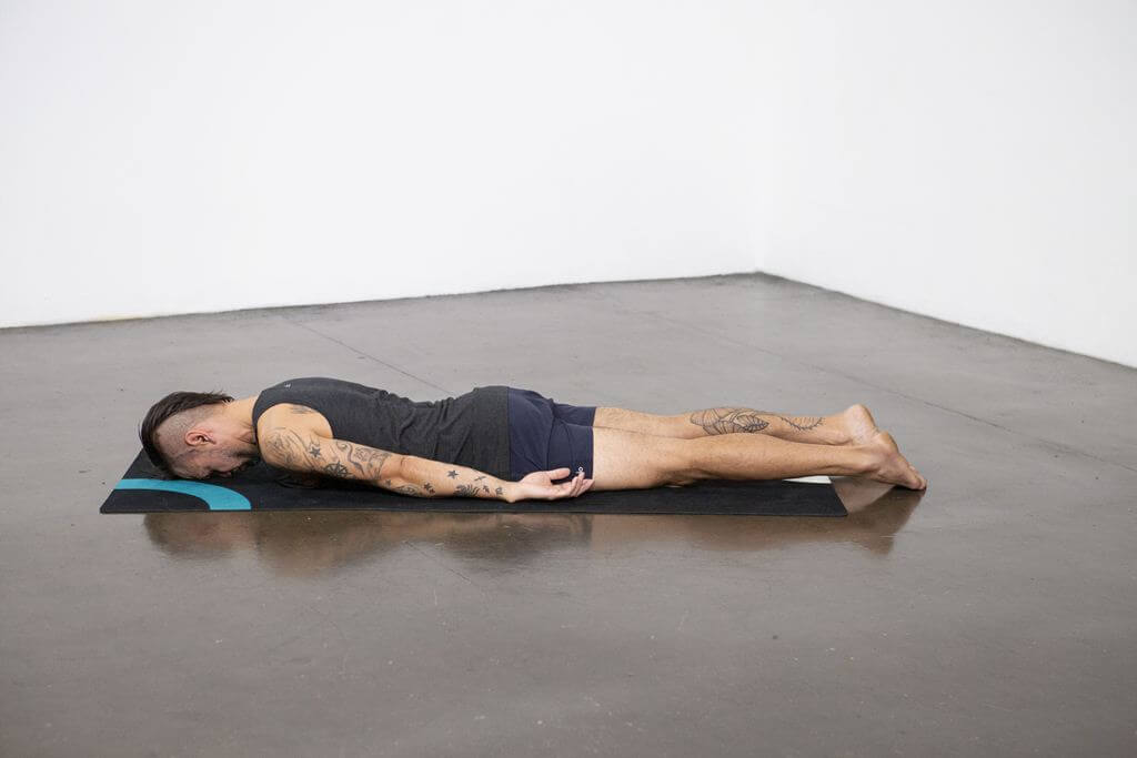 Crocodile Pose (Makarasana) - Yoga Pose