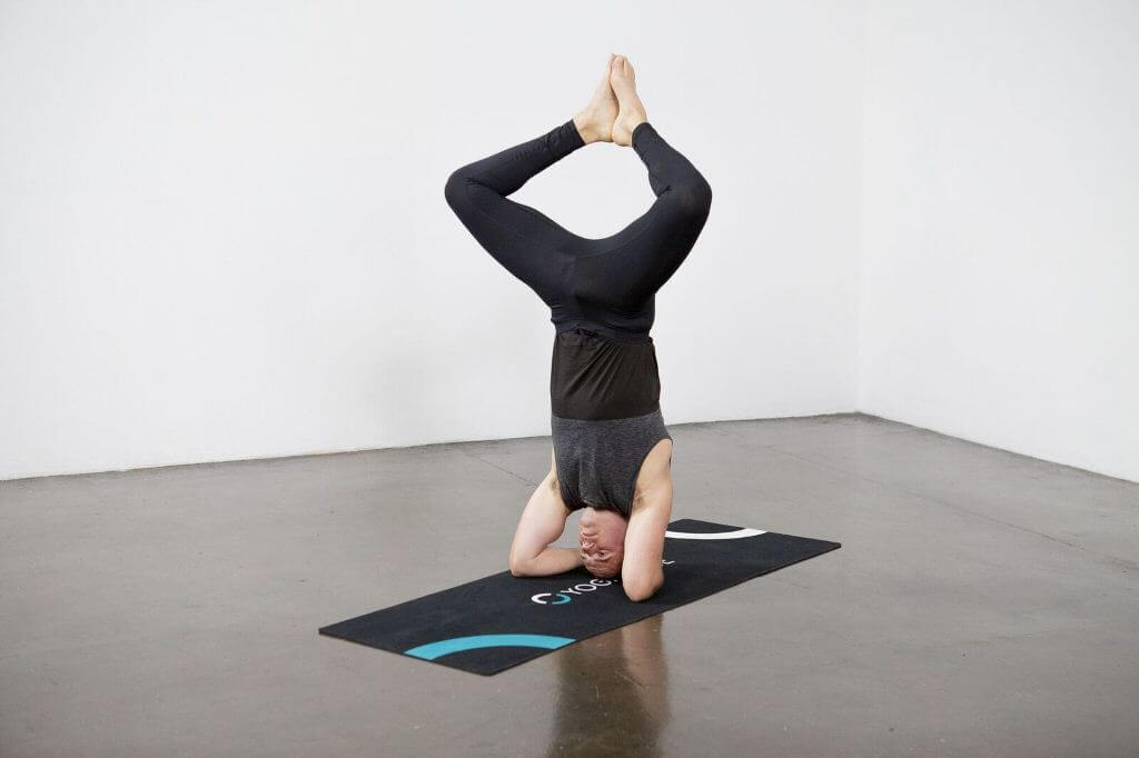 Bound-Angle Headstand Pose (Baddha Kona Sirsasana) - Yoga Pose