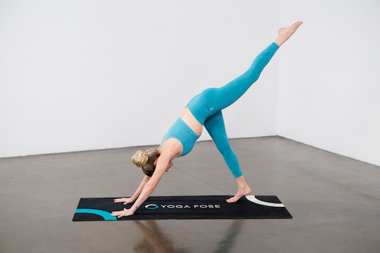 One-Legged Downward Dog (Eka Pada Adho Mukha Svanasana) - Yoga Pose