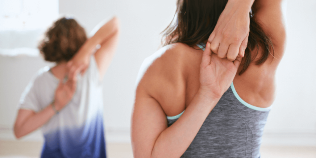 Standing Cow Face Pose (Tadasana Gomukhasana)