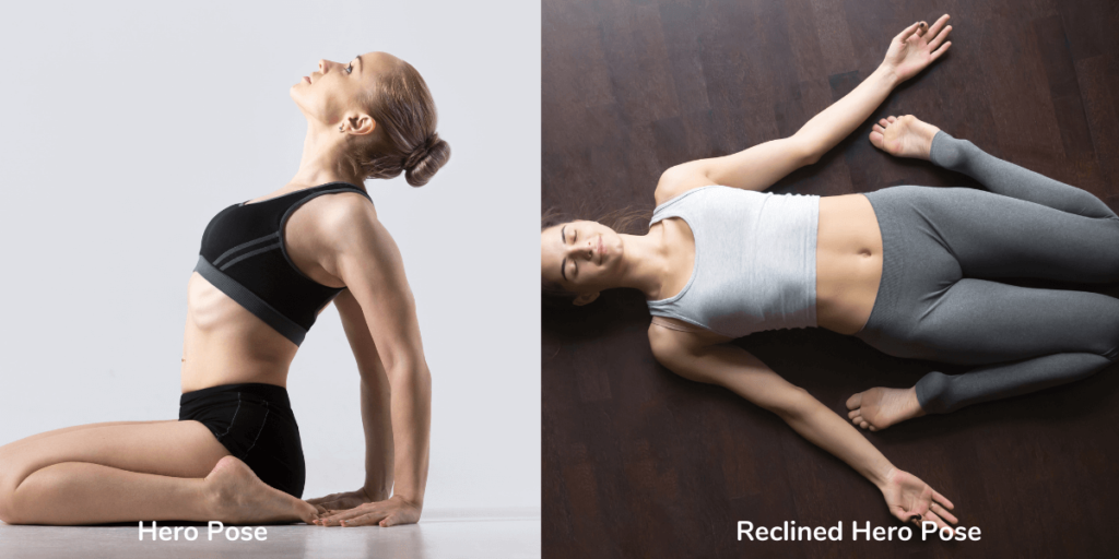 Hero and Reclined Hero Pose (Virasana and Supta Virasana)